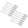 12Pcs Long Handle Dessert Spoon 316 Stainless Steel Soup Coffee