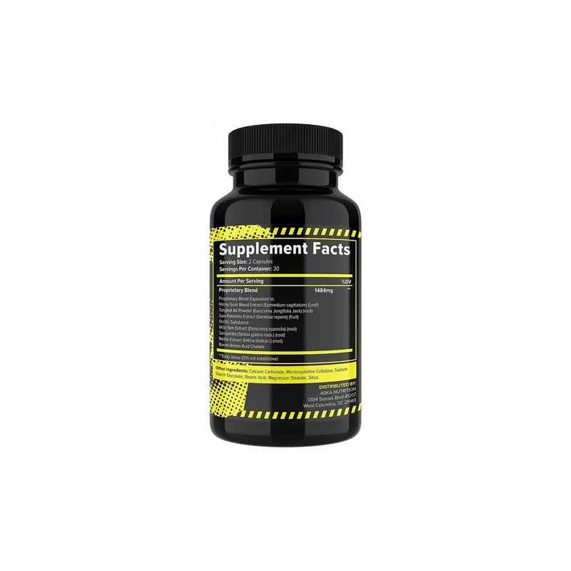Vitaminas Cápsulas Deportivas Askanutrition Testosterona Natural Hombre