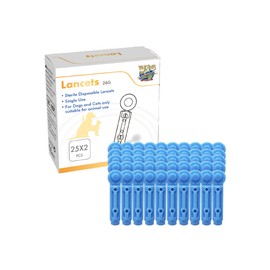 eBmonitor eBpet Single Use 26 Gauge Sterile Lancets Supplies for eBpet Blood Glucose Monitoring System, 50 Count