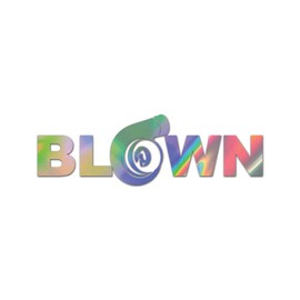 Blown Premium Sticker Decal Oil Slick Rainbow Holographic Metallic JDM Dub Euro Turbo Boost - Oil Slick - 8" W x 2.5" H