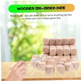 ibasenice 100pcs Wooden Building Blocks Numbers Puzzle Mini Puzzle Wood Game Dice Doll House Building Block Blank Wooden Dice Blank Wood Dice Blank Wood Dice Blank Wood Block