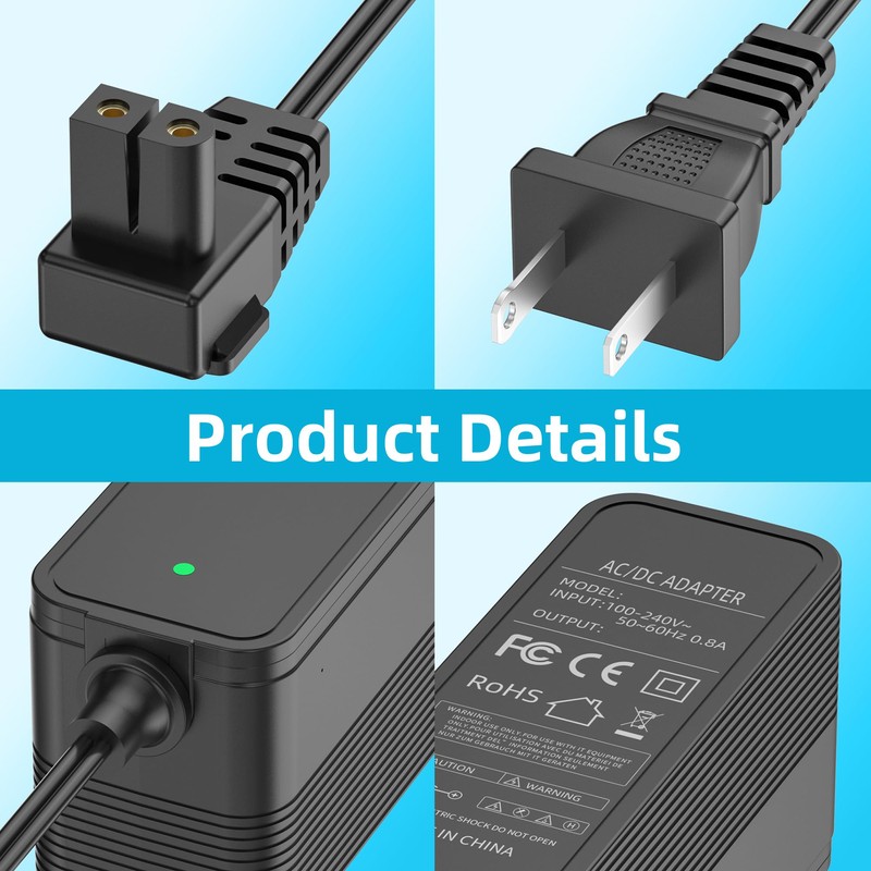 Charger Compatible with Seauto Crab CR and Zyerch SAT30 Robotic