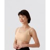 Selvan 100% Cotton Smooth Knit Bra with Soft Cups, Beige,