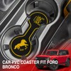Car Cup Holder Coaster Compatible with Ford Bronco, Silicone Water