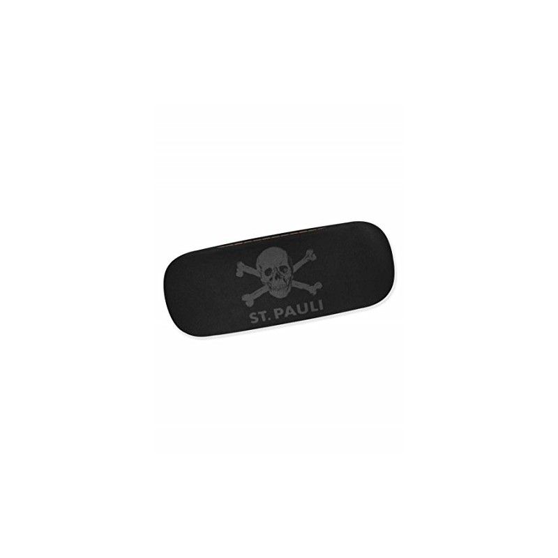 St. Pauli FC Skull Glasses Case, black