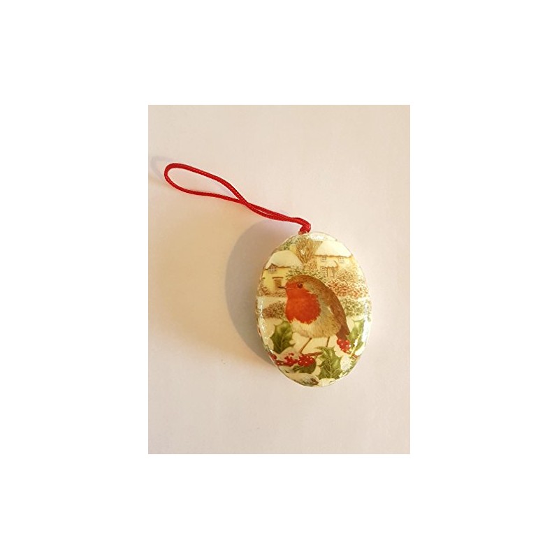 Robin Set of 6 Christmas Tree Bauble Decorations