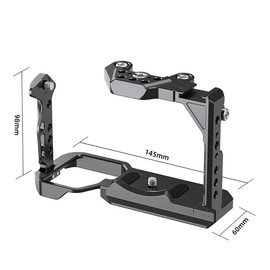 CS PRIORITY Metal Video Camera Half Cage Protective DSL Cage Rig w/ 1/4 Inch + 3/8 Inch Screw Holes Cold Shoe Mount (Cage B)