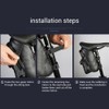 Bike Saddle Bag Water Bottle Holder with Tail Light Under