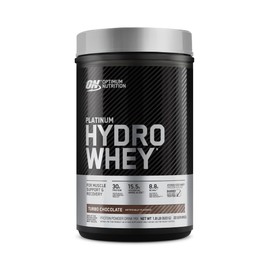 Optimum Nutrition Platinum Hydrowhey Protein Powder, 100% Hydrolyzed Whey Protein Isolate Powder, Flavor: Turbo Chocolate, 20 Servings, 1.8 Pounds (Packaging May Vary)