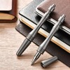 Hamans Ballpoint Pen 4.02" Spiral Pen Cap Design Titanium EDC