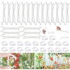 MEISHANG Tomato Hooks with Cord, Pack of 20 Tomato Hooks