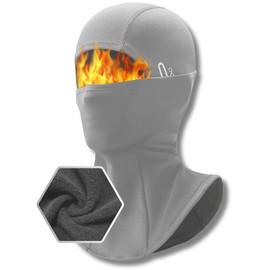 Unihauser Gear Balaclava Thermal Ski Mask | Warm Fleeced, Cold Weather Essential Addon to Outdoor Enthusiast's Collection and Motorcycle Accessories (Arctic Grey)