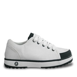 DAWGS Zapatillas Cruzadas para Caminar, Blanco/Azul Marino, 7 M US