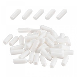sourcing map Pack of 50 1/8 Inch 3.5 mm Protector Rubber End Caps Cover for Screw Furniture White