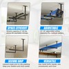 LLNYFL Stainless Steel Ceiling Storage Rack, 10"-18" Height Adjustable,Kayak Overhead