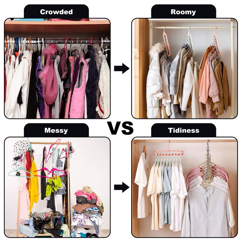 HEYHOUSE Closet Organizers and Storage,College Dorm Room Essentials,Pack of 6