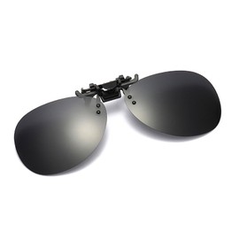 Whatif Sunglasses, Clip-on Front Pole, Polarized Lenses, Easy to Wear, UV 400 Sunglasses, Flip-up Type, UV Protection, Front Arm Clip-on Sunglasses, For Outdoor Activities, Unisex, gray