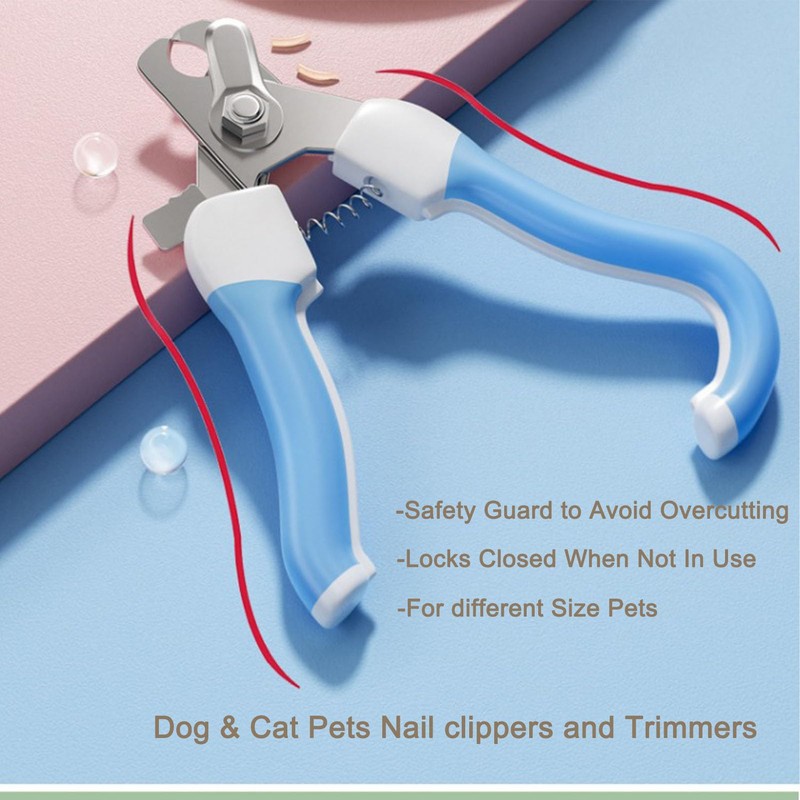 Pets Nail Clippers and Trimmers-with Safety Guard to Avoid Overcutting,