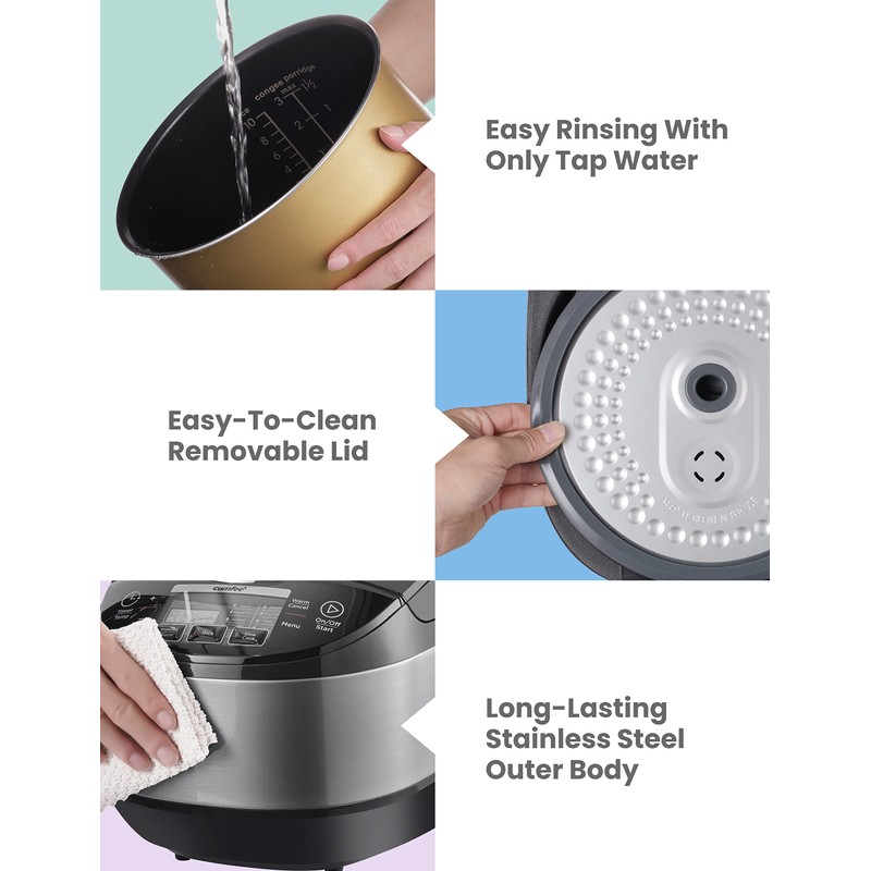COMFEE' Rice Cooker, Japanese Large Rice Cooker with Fuzzy Logic