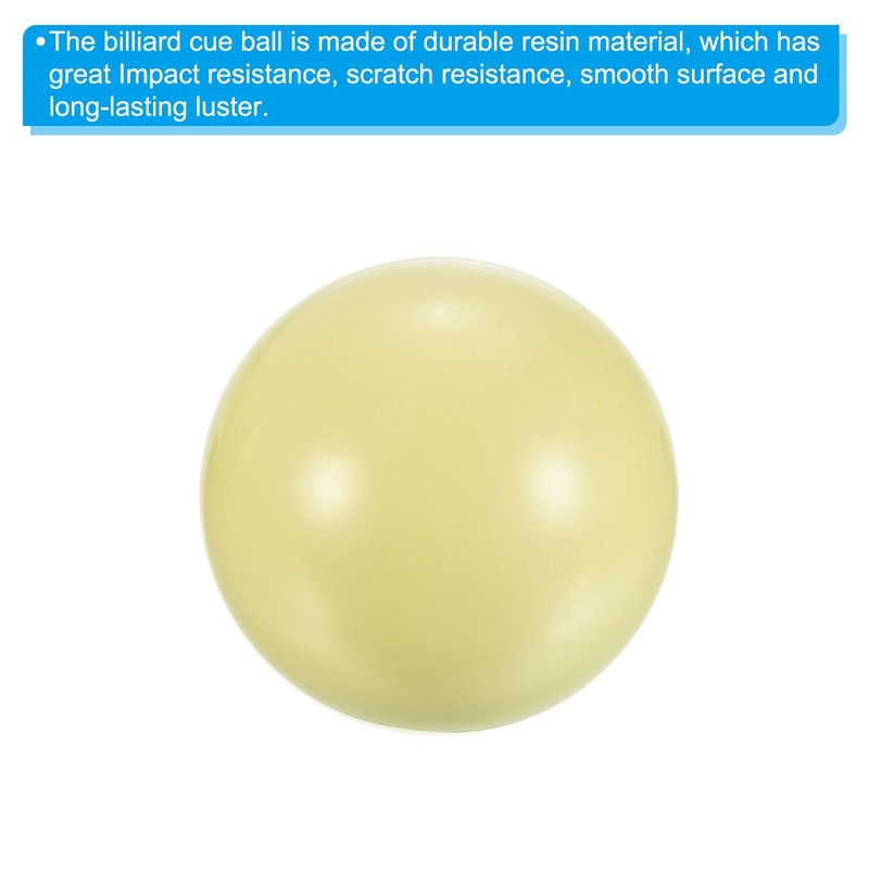 PATIKIL 2-1/16" Snooker Cue Ball, 2Pcs Billiard Ball Pool Table