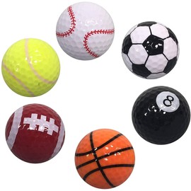 Funny Golf Balls (Set of 1 of 6 Types)