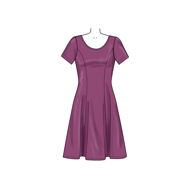 New Look Misses' Pullover Knit Dresses Sewing Pattern Packet, Design