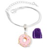Donut Bracelet | Yellow Doughnut with Pink Icing and Sprinkles