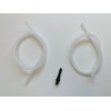 Jura 2x milk hose tube (36cm) for frothing nozzles + nipple connectors #69490, suitable for all Jura Cool Control devices and Jura milk containers