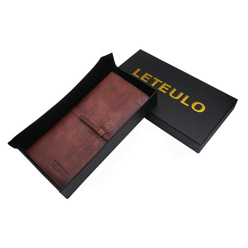 Wallets for Women Genuine Leather Card Organizer Dip Dye Coin
