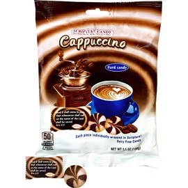 Scripture Candy, Coffee Cappuccino Flavored Hard Candy 5.5oz Bag, 25 Pieces