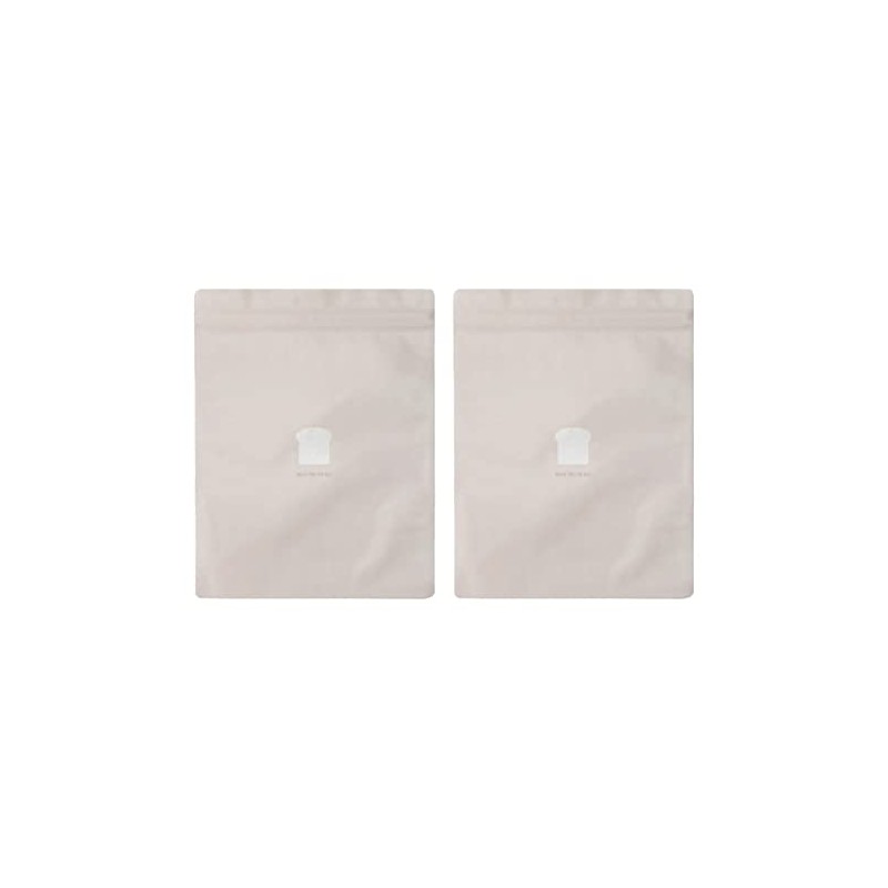 Marna Marna K766BE Bread Freezer Bags, Beige, Set of 2