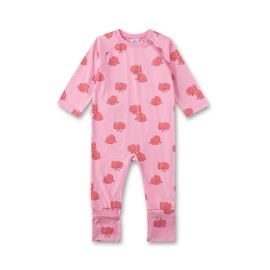 Sanetta Baby Girl Newborn Sleepsuit Folding Feet 100% Organic Cotton, Water lily