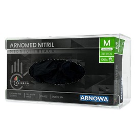 ARNOMED Wall Mount for Disposable Gloves, 1 Disposable Glove Holder with Spring for 1 Box, Wall Holder for Disposable Gloves Made of Nitrile, Latex & Vinyl, Acrylic Glove Dispenser in 24.6 x 10.6 x