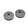 Oval Profile Round Concealed Escutcheon Keyhole Covers with Screws in