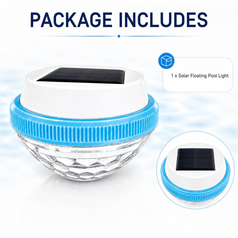 Damijda Solar Floating Pool Light for Above Ground & Inground