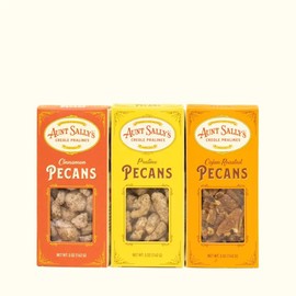 Coated Pecan Trio- Aunt Sally's Pralines- Gift Box
