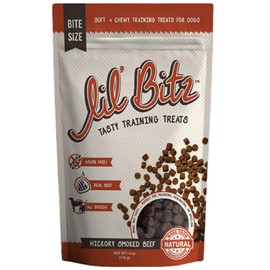 Lil' Bitz Training Treats for Dogs and Cats (1 Pack, All Dog Sizes - Hickory Smoked Beef)