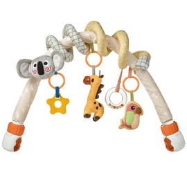 TUMAMA KIDS Baby Activity Arch with Animal Spiral Toy, Clips Adjustable and Detachable Sensory Stimulating Hanging Toys Baby Toys 0-3 3-6 Months, Newborn Strollers Bassinets Crib Carseat Toy Nursery Cute Play:_Sloth