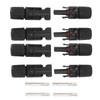 10 Sets Solar Panel Cable Connectors Waterproof Dustproof UV Resistant