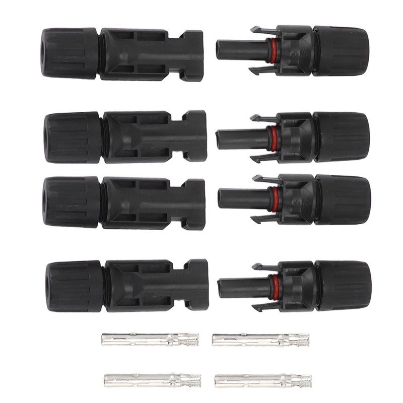 10 Sets Solar Panel Cable Connectors Waterproof Dustproof UV Resistant