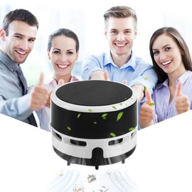 Rolin Roly Mini Tischsauger Tragbar Kabellos Tischstaubsauger Auto Wireless Tischstaubsauger 360° Drehbar Staubsauger für Reinigung Krümel Desktop Haushalt Büro (Schwarz)