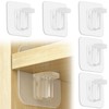 30 Pieces Adhesive Shelf Bracket, Punch Free Reinforced Design Shelf