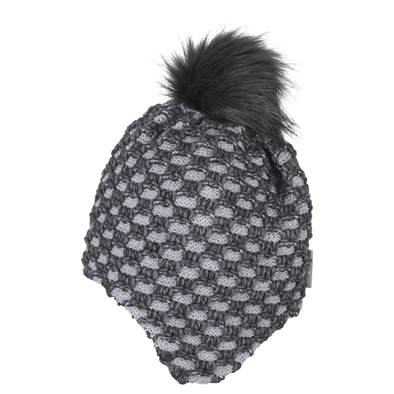 Sterntaler Girls' Inca Hat Diamond Pattern Hat, Silver melange