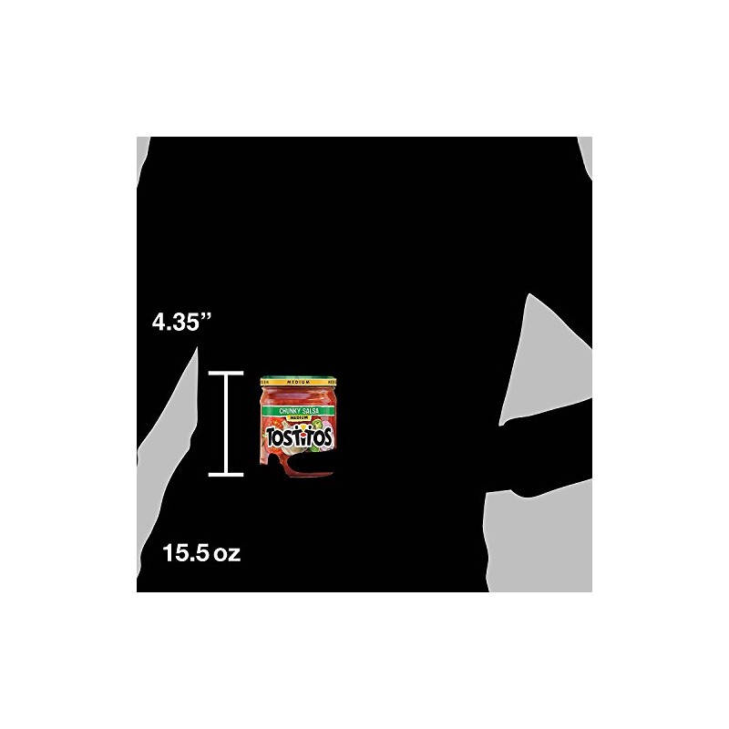 Tostitos, Medium Chunky Salsa, 15.5 Ounce (Pack of 4)