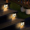 SOLPEX 16 Pack Solar Deck Lights Outdoor, Solar Fence Lights，2