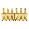 6 Pcs Electric Guitar Bridge Saddle Standard Zinc Alloy Guitar