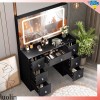 Yamissi Vanity Table Set Makeup Bedroom Dressing with Lighted LED