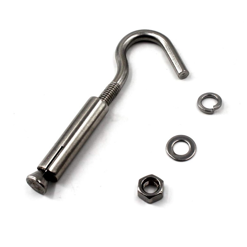 M12 Open Cup Hook Expansion Bolt 304 Stainless Steel Pack