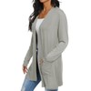 Qixing Women's Cardigan with Pocketes Long Sleeve Casual Lightweight Open