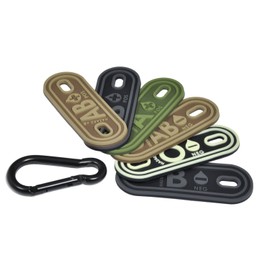 HAZARD 4 Blood-Type Lacer Tactical Multi-Position Marker (Pack of 2) (AB Positive, Coyote)